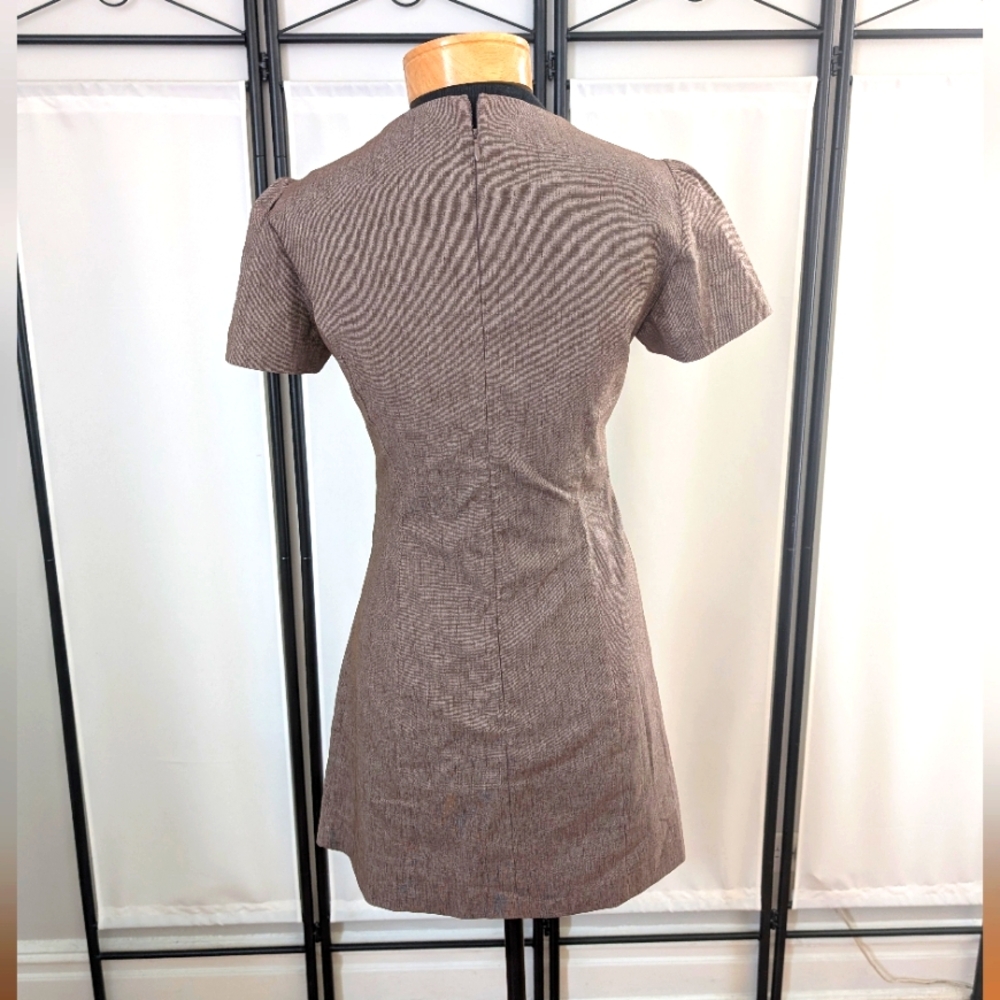 Brown Mini Dress, XS - Picture 6 of 10